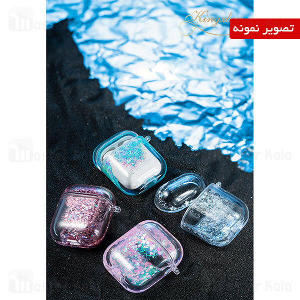 کاور آکواریومی ایرپاد Apple Airpods 1 / 2 Kingxbar Swarovski Galaxy Series Aqua