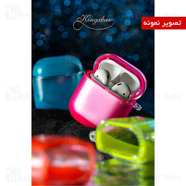 کاور آکواریومی ایرپاد Apple Airpods 1 / 2 Kingxbar Swarovski Galaxy Series Aqua