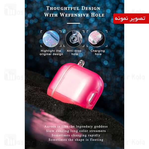 کاور آکواریومی ایرپاد Apple Airpods 1 / 2 Kingxbar Swarovski Galaxy Series Aqua