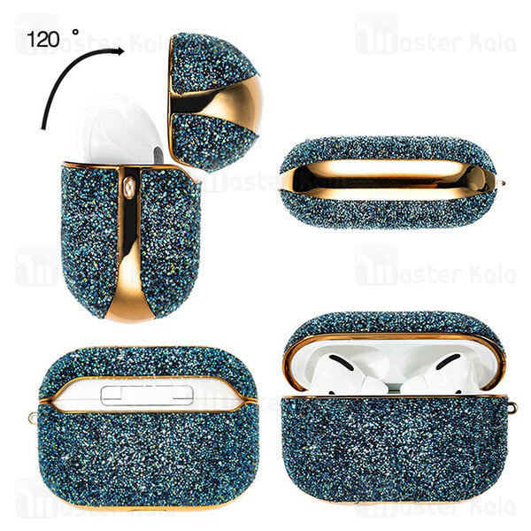 کاور ایرپاد پرو Apple AirPods Pro / Pro 2 Kingxbar Swarovski Crystal Fabric Series