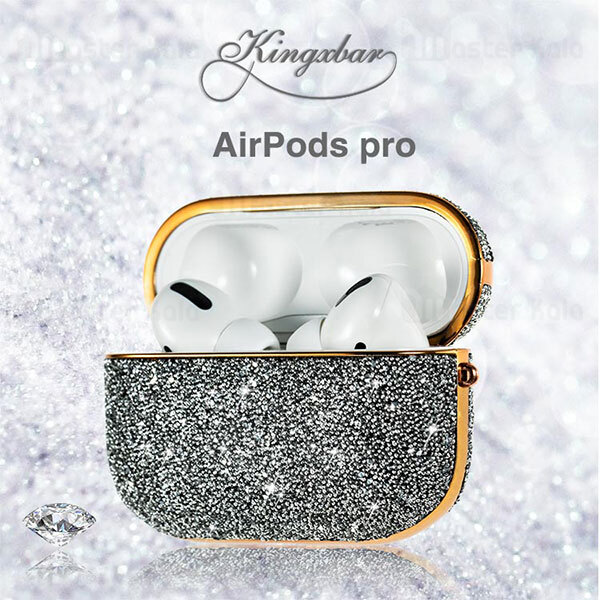 کاور ایرپاد پرو Apple AirPods Pro / Pro 2 Kingxbar Swarovski Crystal Fabric Series