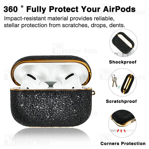 کاور ایرپاد پرو Apple AirPods Pro / Pro 2 Kingxbar Swarovski Crystal Fabric Series