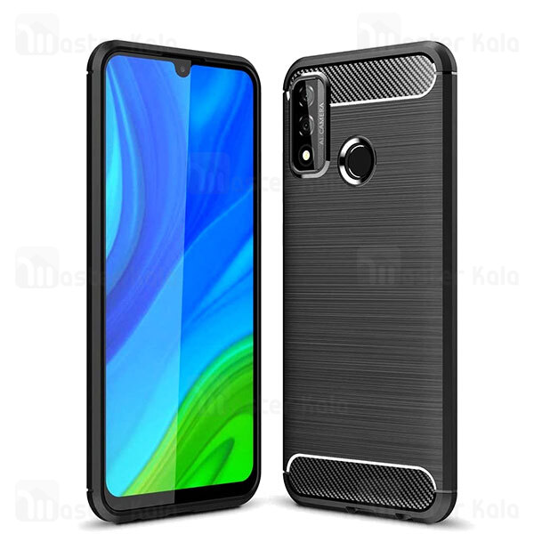 قاب محافظ ژله ای Huawei P Smart 2020 Fiber Carbon Rugged Armor Case