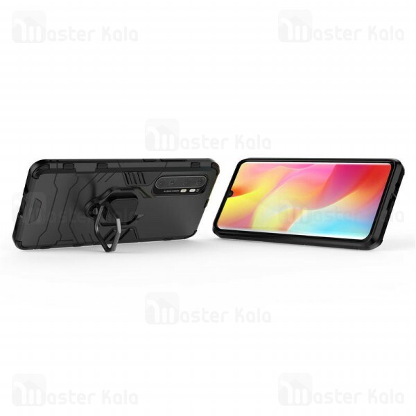 قاب Xiaomi Mi Note 10 lite KEYSION ShockProof Armor Ring Holder Case