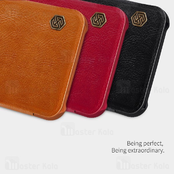 کیف چرمی نیلکین سامسونگ Samsung Galaxy M30S / M21 / M21s Nillkin Qin Leather Case