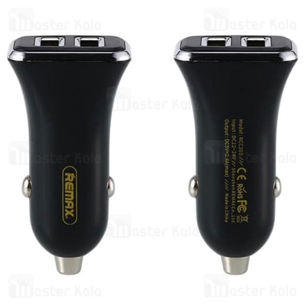 شارژر فندکی ریمکس Remax RCC203 2 Ports 2.4A Car Charger