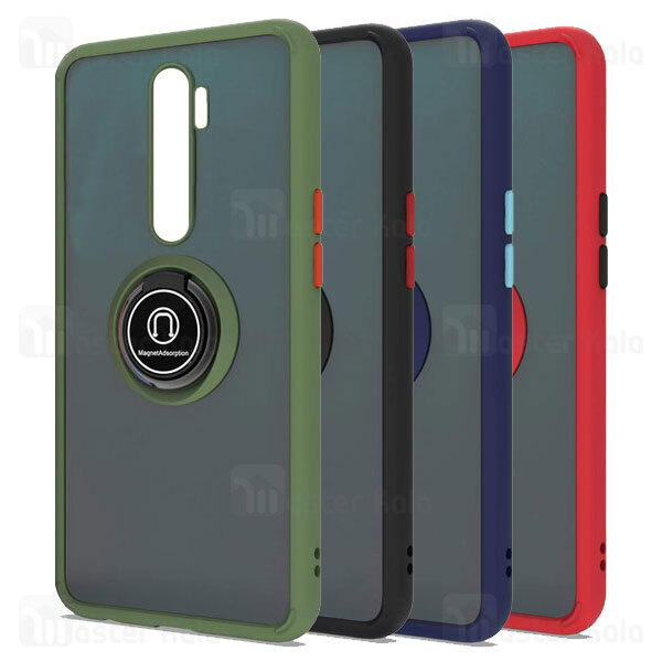 قاب مات هیبریدی انگشتی Xiaomi Redmi Note 8 Pro Matte Hybrid Ring Case