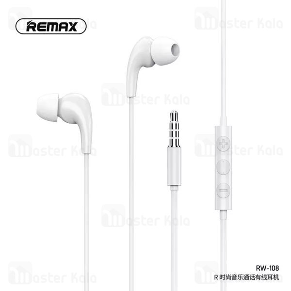 هندزفری سیمی ریمکس Remax RW-108 Wired Earphone