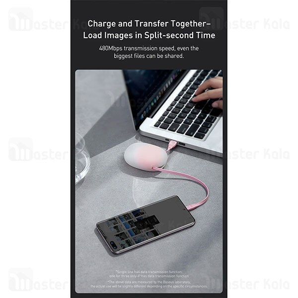 کابل لایتنینگ بیسوس Baseus CALRN-24 Lets go Little Reunion 2 طول 1 متر 2 آمپر