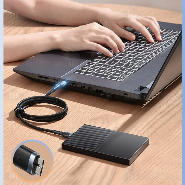 کابل هارد Baseus Cafule USB3.0 to Micro-B CADKLF-D0G 1m