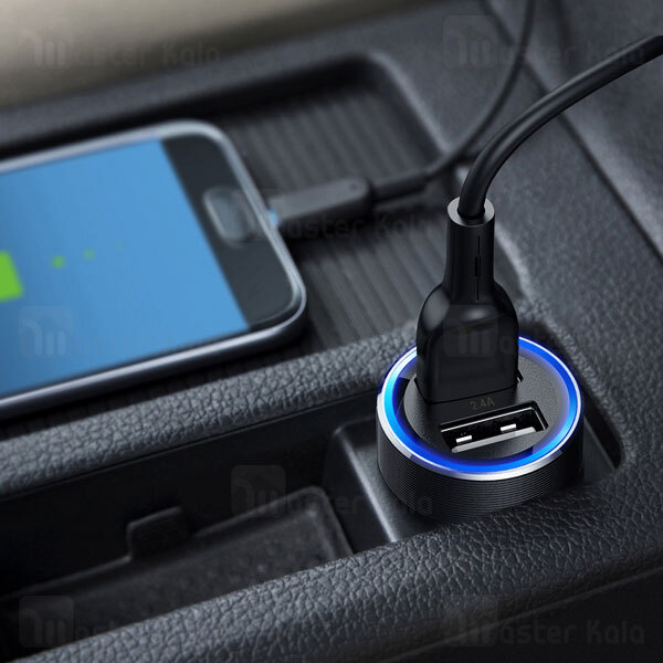 شارژر فندکی جویروم Joyroom C-A01 Dual Ports Car Charger توان 2.4 آمپر