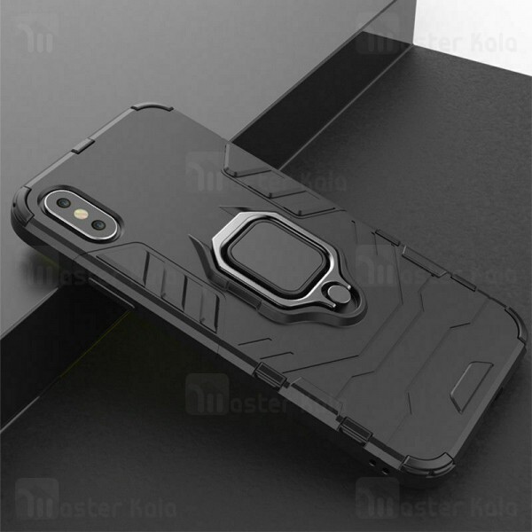 گارد ضد ضربه انگشتی Apple iPhone X / XS Black Panther KEYSION ShockProof Armor Ring