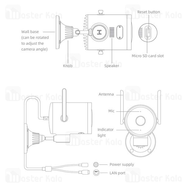 دوربین نظارتی هوشمند شیائومی Xiaomi IMILAB EC3 Outdoor Security Camera CMSXJ25A گلوبال