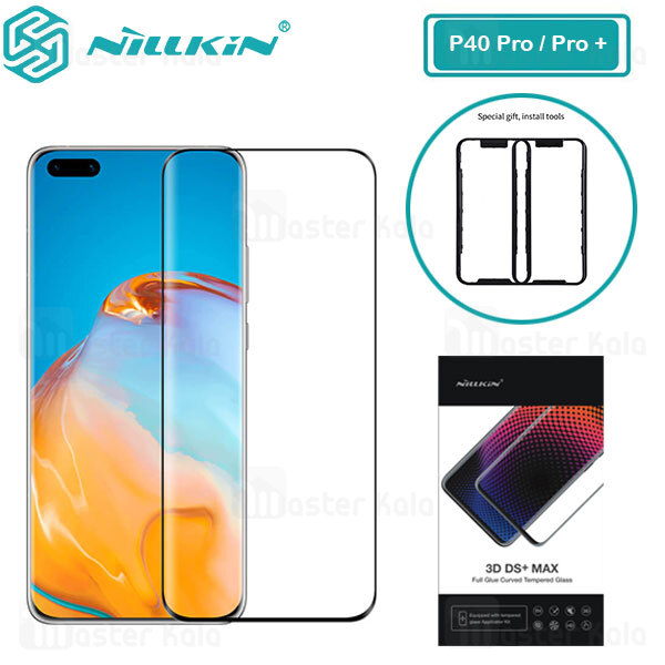 محافظ صفحه شیشه ای تمام صفحه تمام چسب نیلکین Huawei P40 Pro / P40 Pro Plus Nillkin 3D DS+ Max