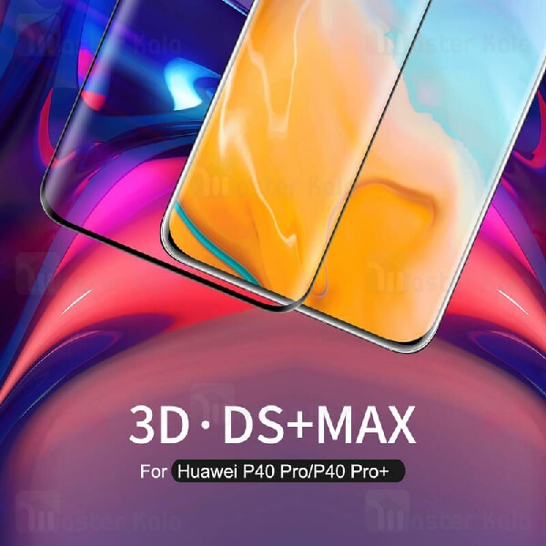 محافظ صفحه شیشه ای تمام صفحه تمام چسب نیلکین Huawei P40 Pro / P40 Pro Plus Nillkin 3D DS+ Max