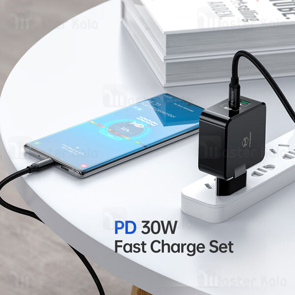 شارژر دیواری Mcdodo CH-6923 QC + PD Dual Output 30W Quick Charge