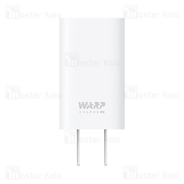 شارژر دیواری اورجینال وان پلاس OnePlus Warp Charge 30 Power Adapter WC0506A1HK CN توان 30 وات 