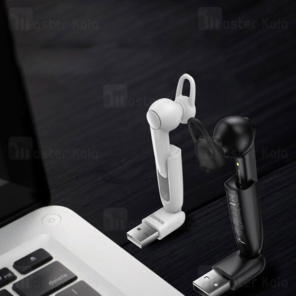 هندزفری بلوتوث تک گوش بیسوس Baseus A05 Encok Vehicle-mounted Wireless Earphones NGA05-01 با داک شارژ