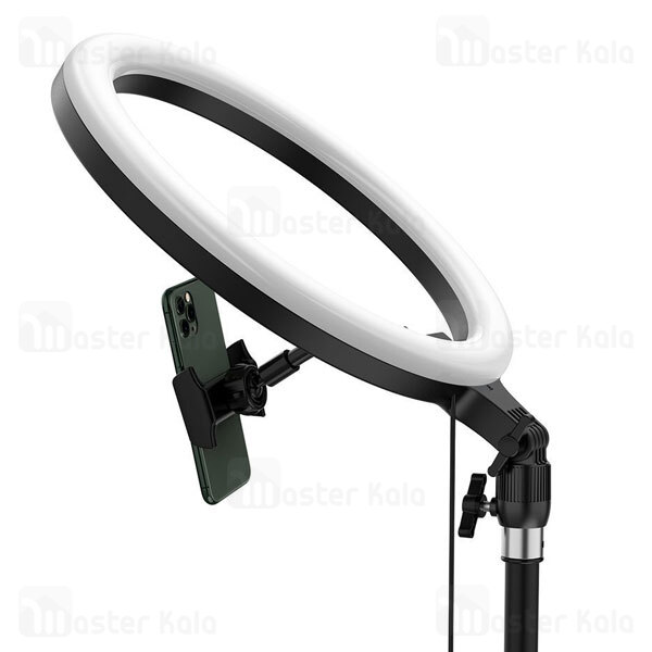 رینگ لایت بیسوس Baseus Live Stream Holder-floor Stand Ring Light CRZB12-B01 پایه 160 سانتی و هولدر