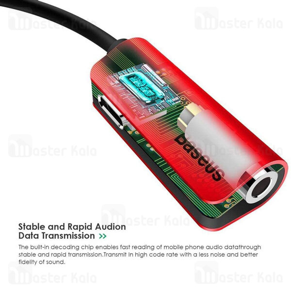 تبدیل Baseus L56 2-in-1 iP Male to iP 3.5mm Female Adapter CALL32-01