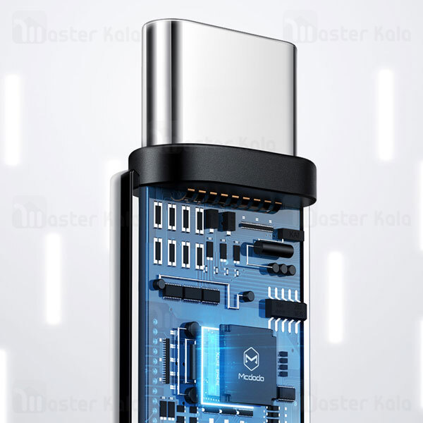 کابل Type C مک دودو Mcdodo CA-6190 Auto Power OFF 3A 1M به طول 1 متر و 3 آمپر و دارای قطع کن خودکار