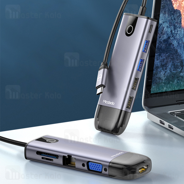 هاب چند کاره مک دودو Mcdodo HU-7420 10 in 1 USB-C HUB USB3.0 HDMI 4K