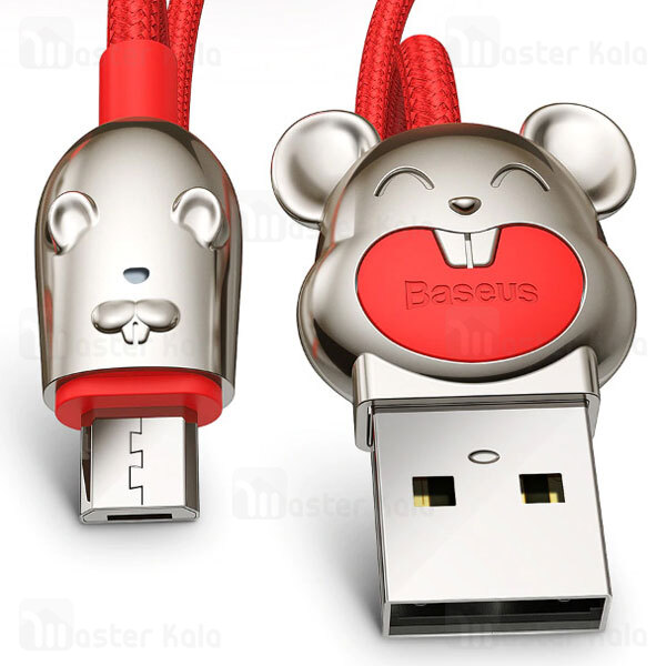کابل سه کاره Baseus CAMLT-MU01 3-in-1 USB Cable of Three Mouse 3.5A 1.2m