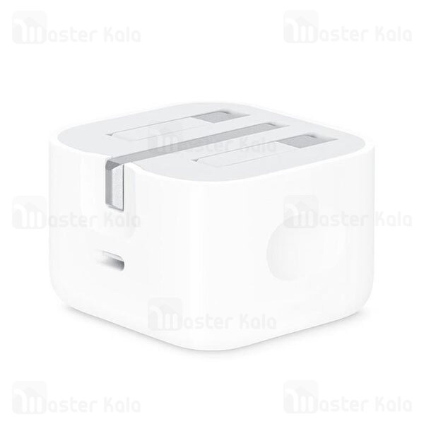 آداپتور شارژر اصلی اپل Apple A1696 MU7W2ZP/A 18W Type C دارای پورت تایپ سی