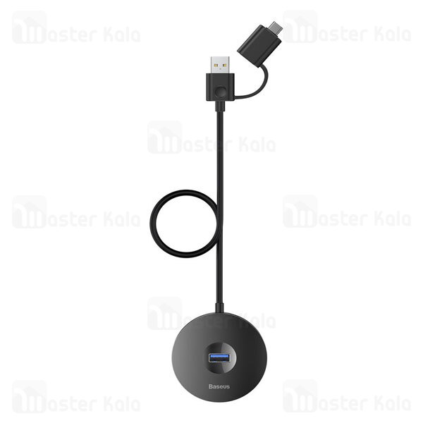 هاب 5 پورت Type C بیسوس Baseus Round Box Hub Adapter USB 3.0 CAHUB-GA01 طول 1 متر