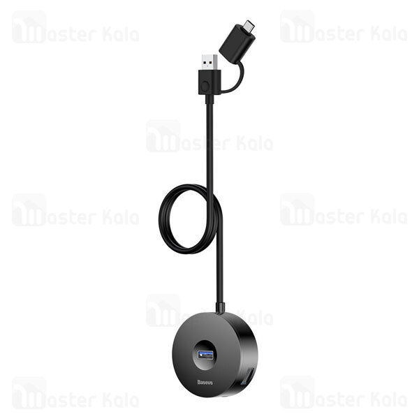 هاب 5 پورت Type C بیسوس Baseus Round Box Hub Adapter USB 3.0 CAHUB-GA01 طول 1 متر