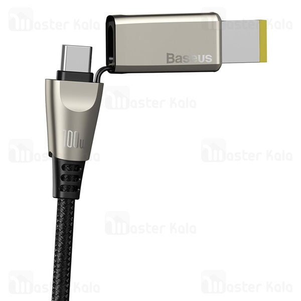 کابل Type C به DC بیسوس Baseus CA1T2-B01 Type-C to Type-C and DC 100W طول 2 متر توان 5 آمپر