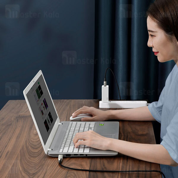 کابل Type C به DC بیسوس Baseus CA1T2-B01 Type-C to Type-C and DC 100W طول 2 متر توان 5 آمپر