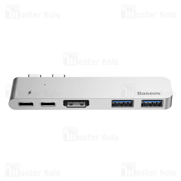 هاب 5 پورت بیسوس Baseus Thunderbolt 5 in 1 Port Extension CAHUB-B0G مخصوص مک بوک پرو 2016 و 2017