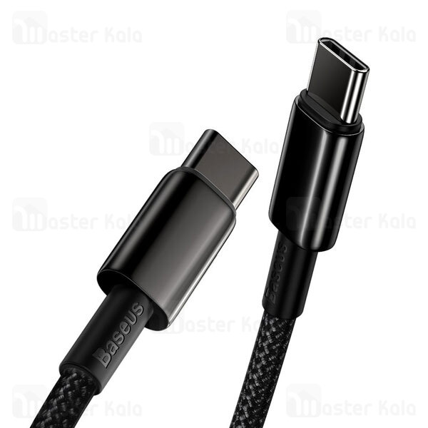 کابل تایپ سی به تایپ سی Baseus Tungsten Gold CATWJ-A01 Type C To Type C 2m 100W Cable