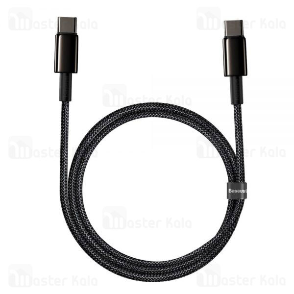 کابل تایپ سی به تایپ سی Baseus Tungsten Gold CATWJ-A01 Type C To Type C 2m 100W Cable