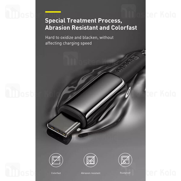 کابل تایپ سی به تایپ سی Baseus Tungsten Gold CATWJ-A01 Type C To Type C 2m 100W Cable