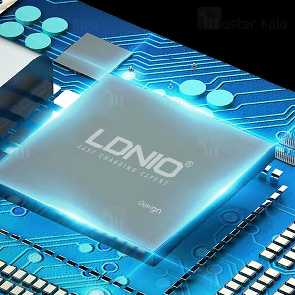شارژر فندکی فست شارژ الدینیو LDNIO C2 LED Display Fast Car Charger 36W توان 36 وات همراه با کابل