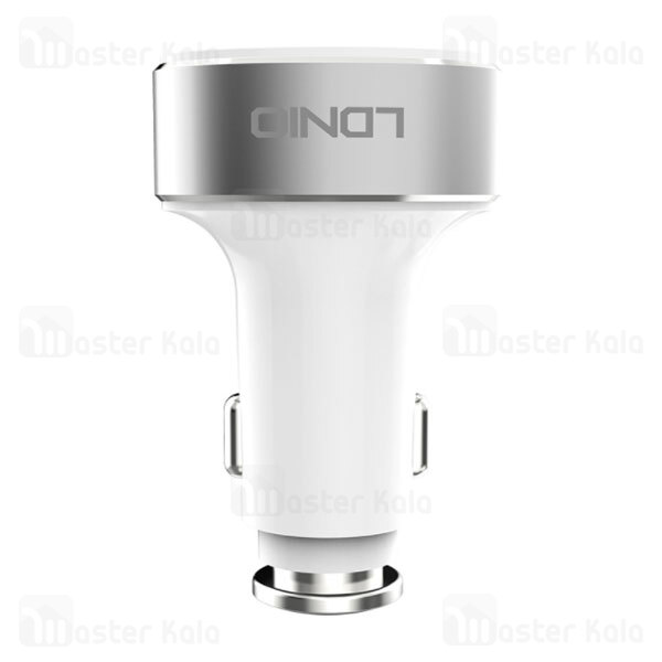 شارژر فندکی الدینیو LDNIO C501 3 USB 5.1A Fast Car Charger جریان 5.1 آمپر همراه با کابل