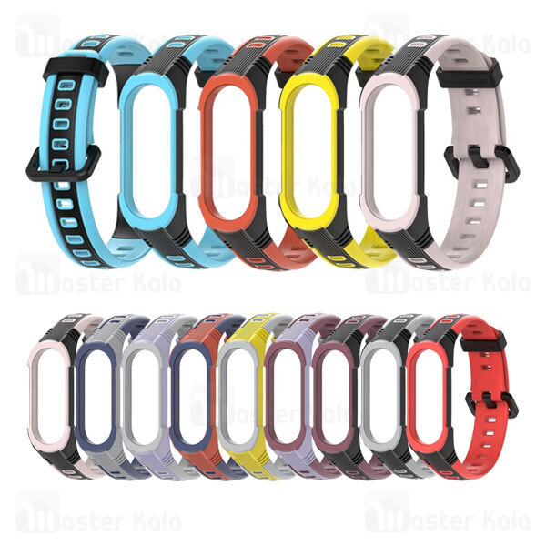 بند سیلیکونی دستبند سلامتی شیائومی Xiaomi Mi Band 5 Style X Sport Band