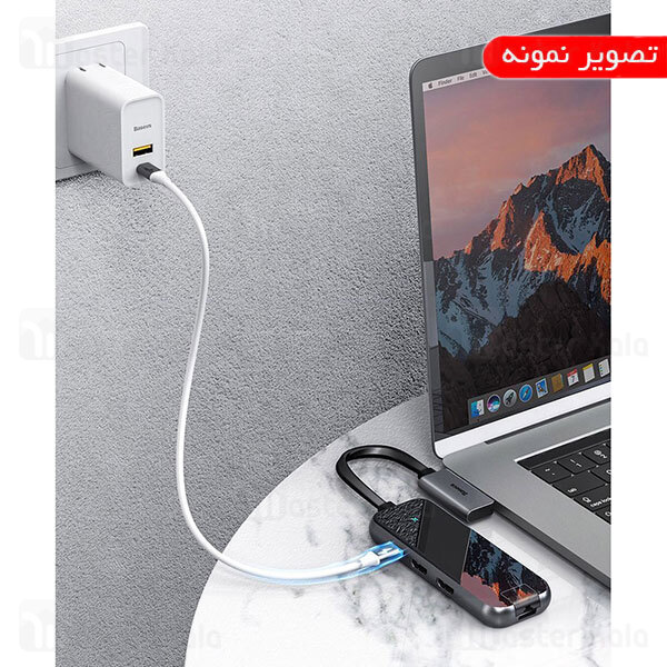 هاب Baseus Type C Multifunctional HUB Adapter CAHUB-FZ0G