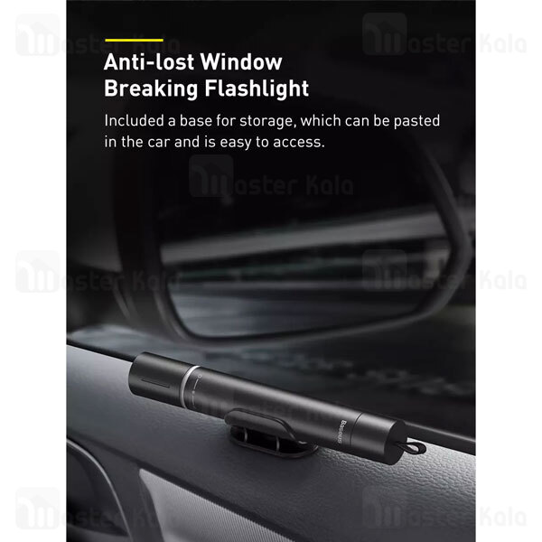 چکش اضطراری خودرو بیسوس Baseus Savior Window Breaking Flashlight CRSFH-B01