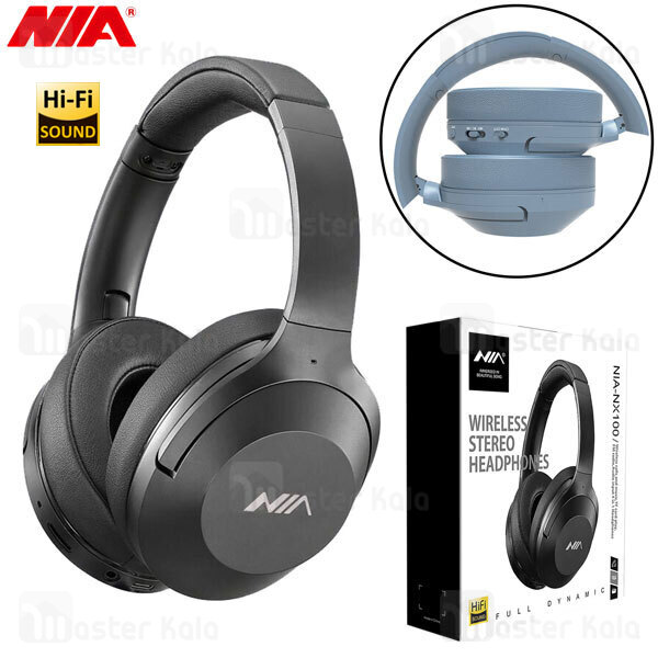 هدفون بلوتوث نیا NIA NX100 HiFi Wireless Headphones رم خور