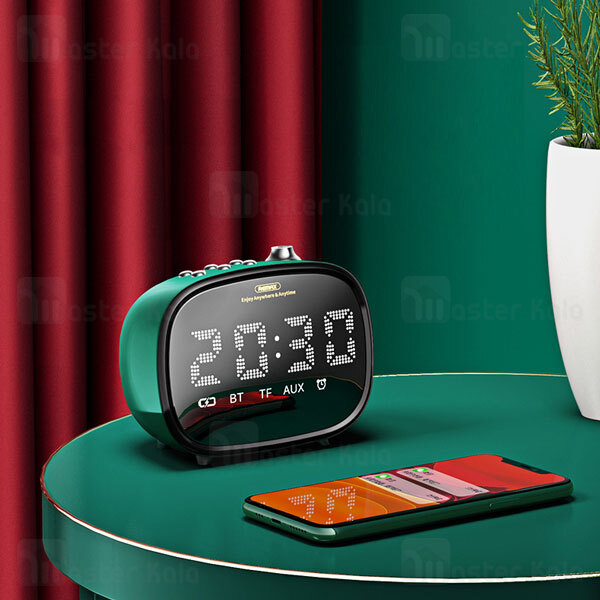 اسپیکر بلوتوث Remax RB-M52 2in1 Wireless Hifi Speaker and Alarm Clock توان 3 وات