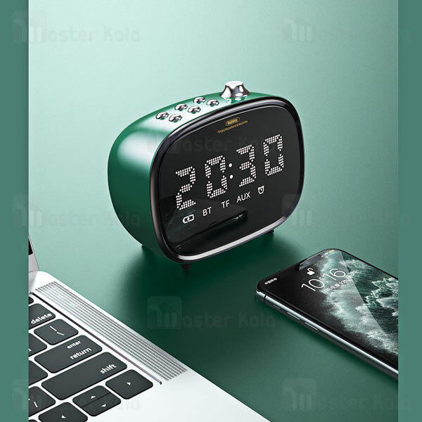 اسپیکر بلوتوث Remax RB-M52 2in1 Wireless Hifi Speaker and Alarm Clock توان 3 وات