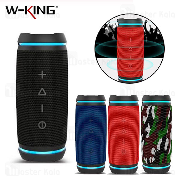 اسپیکر بلوتوث دبلیو کینگ W-King D3 Mini TWS Bluetooth Speaker 10W رم خور و توان 10 وات