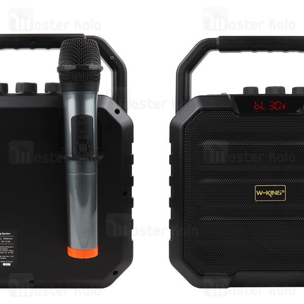 اسپیکر بلوتوث دبلیو کینگ W-King K1S Wireless Speaker توان 40 وات رم و فلش خور با میکروفون و ریموت