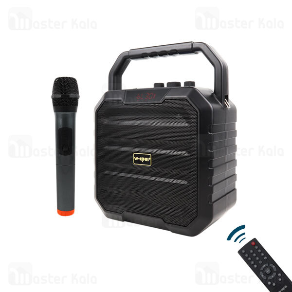 اسپیکر بلوتوث دبلیو کینگ W-King K1S Wireless Speaker توان 40 وات رم و فلش خور با میکروفون و ریموت