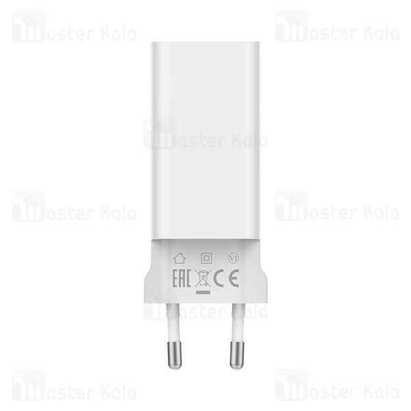 شارژر دیواری فست شارژ اصلی شیائومی Xiaomi Mi Fast Charger GaN Tech 65W AD65GEU EU همراه با کابل