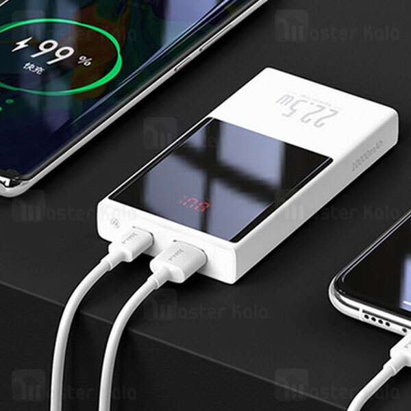 پاوربانک 10000 فست شارژ بیسوس Baseus PPMN-A01 Super Mini Digital Display Power Bank توان 22.5 وات