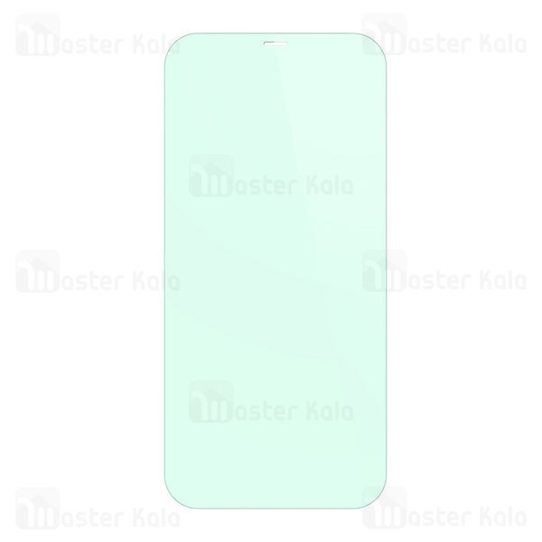  پک 2 تایی محافظ صفحه شیشه ای ضد اشعه Baseus SGAPIPH61P-LP02 Apple iPhone 12 / 12 Pro Green Glass